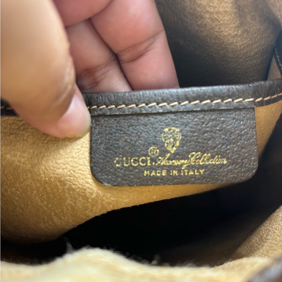 Gucci Leather Vintage Bucket bag Very good condition Brown, Leather - Picture 13 of 15